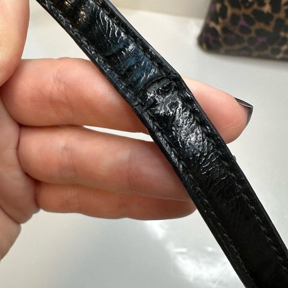 Coach Leopard Print Crossbody Bag - Black and Purple - Picture 10 of 10